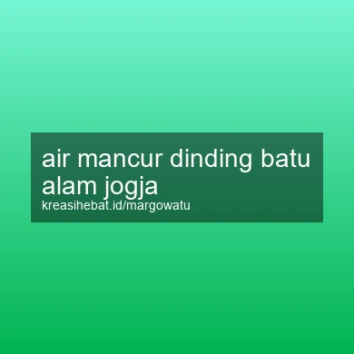 Air Mancur Dinding Batu Alam Jogja