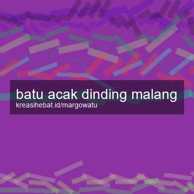 Batu Acak Dinding Malang