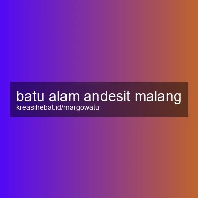 Batu Alam Andesit Malang