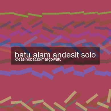 Batu Alam Andesit Solo