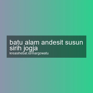 Batu Alam Andesit Susun Sirih Jogja