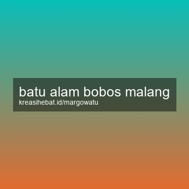 Batu Alam Bobos Malang