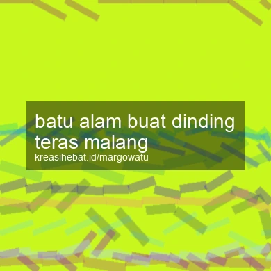 Batu Alam Buat Dinding Teras Malang