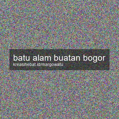 Batu Alam Buatan Bogor