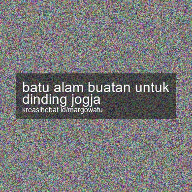 Batu Alam Buatan Untuk Dinding Jogja