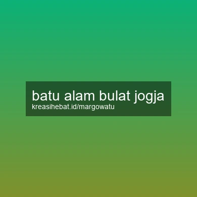 Batu Alam Bulat Jogja
