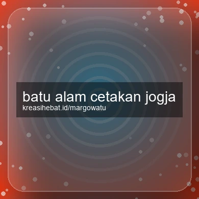 Batu Alam Cetakan Jogja