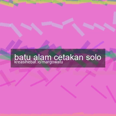 Batu Alam Cetakan Solo