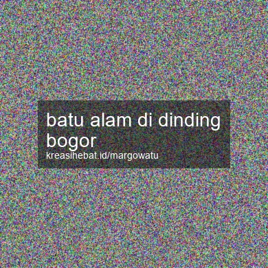Batu Alam Di Dinding Bogor
