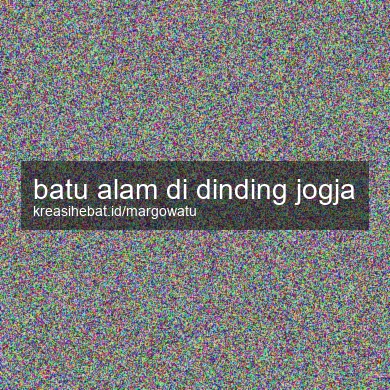 Batu Alam Di Dinding Jogja