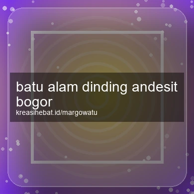 Batu Alam Dinding Andesit Bogor