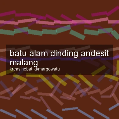 Batu Alam Dinding Andesit Malang