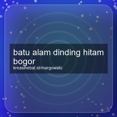Batu Alam Dinding Hitam Bogor