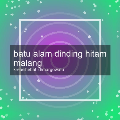 Batu Alam Dinding Hitam Malang