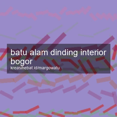 Batu Alam Dinding Interior Bogor