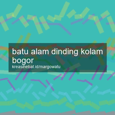 Batu Alam Dinding Kolam Bogor