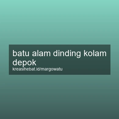 Batu Alam Dinding Kolam Depok