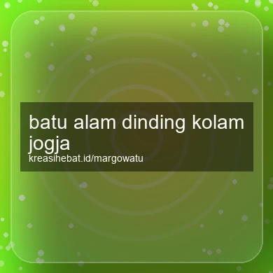 Batu Alam Dinding Kolam Jogja