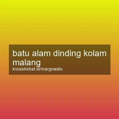 Batu Alam Dinding Kolam Malang