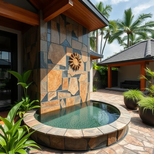 Batu Alam Dinding Kolam Tangerang