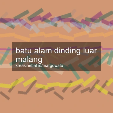 Batu Alam Dinding Luar Malang