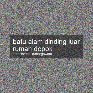 Batu Alam Dinding Luar Rumah Depok