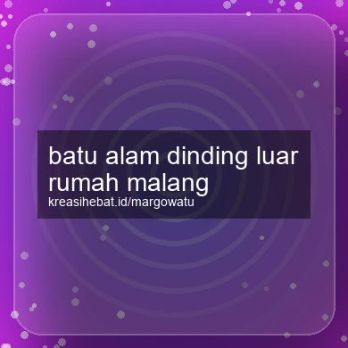 Batu Alam Dinding Luar Rumah Malang