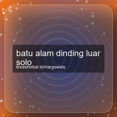 Batu Alam Dinding Luar Solo