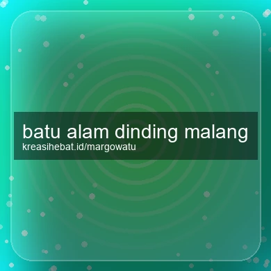 Batu Alam Dinding Malang