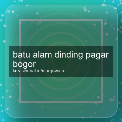 Batu Alam Dinding Pagar Bogor