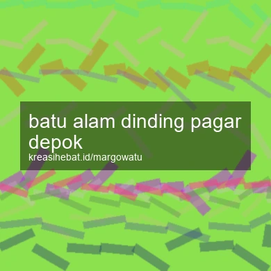 Batu Alam Dinding Pagar Depok