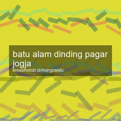 Batu Alam Dinding Pagar Jogja