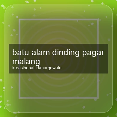 Batu Alam Dinding Pagar Malang