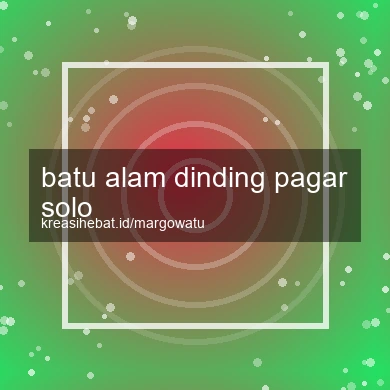 Batu Alam Dinding Pagar Solo