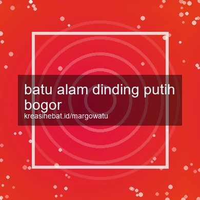 Batu Alam Dinding Putih Bogor