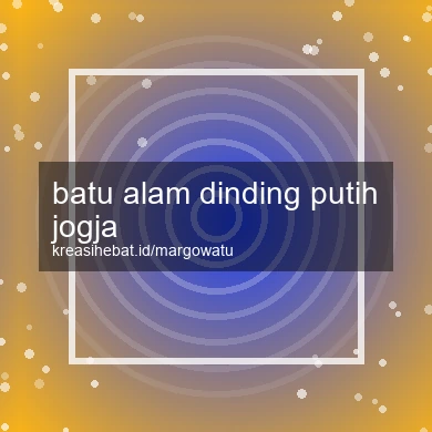 Batu Alam Dinding Putih Jogja