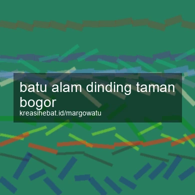 Batu Alam Dinding Taman Bogor