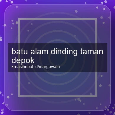 Batu Alam Dinding Taman Depok