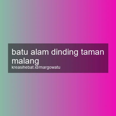 Batu Alam Dinding Taman Malang