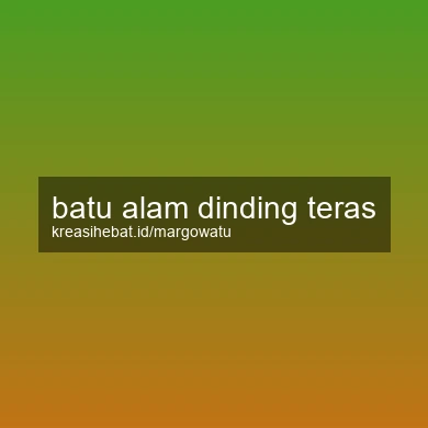 Batu Alam Dinding Teras