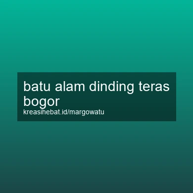 Batu Alam Dinding Teras Bogor