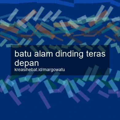 Batu Alam Dinding Teras Depan
