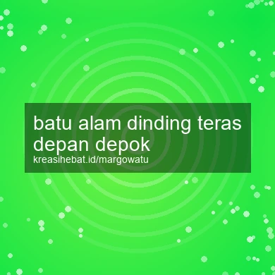 Batu Alam Dinding Teras Depan Depok