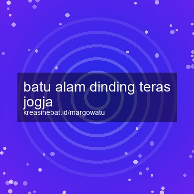 Batu Alam Dinding Teras Jogja