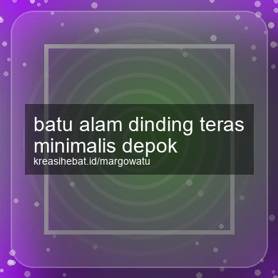 Batu Alam Dinding Teras Minimalis Depok