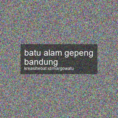 Batu Alam Gepeng Bandung