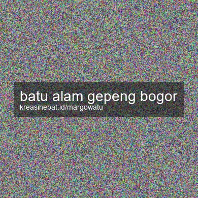 Batu Alam Gepeng Bogor