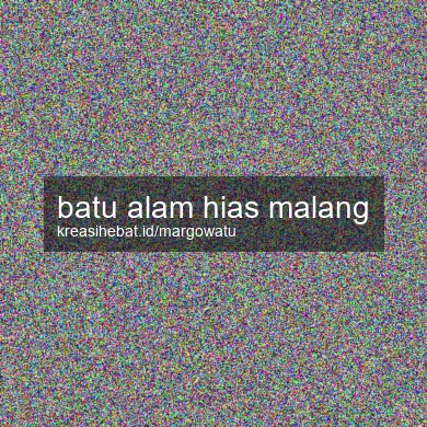 Batu Alam Hias Malang