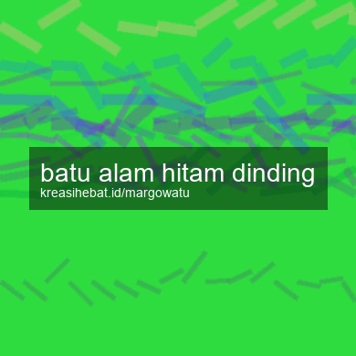 Batu Alam Hitam Dinding