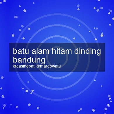 Batu Alam Hitam Dinding Bandung